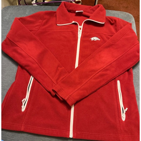 Columbia Other - Columbia Arkansas Razorbacks Fleece Jacket Red Full Zip Mens XL NCAA Fan Gear